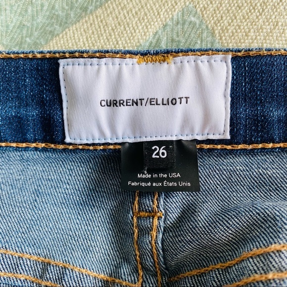 Current/Elliott Stiletto Velvet Striped Jeans Sz 26 - Picture 10 of 11